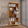 Estante para Livros Linha Rubi Carvalho/branco com 5 Prateleiras Madeira Pinus - Finestra - 1