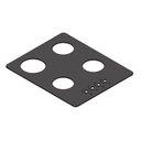 Ver imagem 1 de Vidro Preto para Cooktop 4 Bocas Nardelli