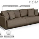Ver imagem 6 de Sofá Retrátil e Reclinável 260cm Veludo Domus Marrom Castor