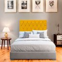 Ver imagem 2 de Cabeceira Estofada para Cama de Casal 140 Athena Suede