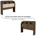 Ver imagem 6 de Cabeceira Queen 2 Portas 165 Cm Mdf Jessica Castanho Off Decmade