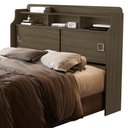 Ver imagem 5 de Cabeceira Queen 2 Portas 165 Cm Mdf Jessica Castanho Off Decmade