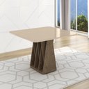 Ver imagem 5 de Conjunto Mesa com 4 Cadeiras Orquestra Marrom Carvalho/Fendi