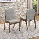 Ver mais imagens de Conjunto Mesa com 4 Cadeiras Orquestra Marrom Carvalho/Fendi