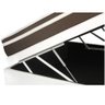 Cama Baú Viúva + Colchão de Molas Superlastic Classic Viúva - 128x188:branco - 2