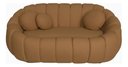 Ver imagem 2 de Namoradeira Concha Decorativa 190cm Sala Suede:cappuccino/liso
