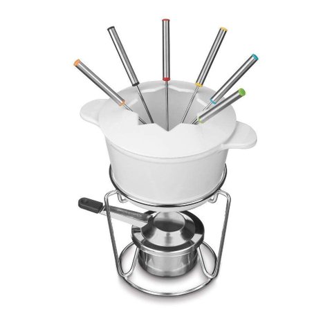 Cuisinart Conjunto de Fondue de Ferro Fundido 13 Peças (branco)