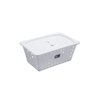Cesta One Grande com Tampa 29,7 X 19,6 X 12,6 Cm Branco Coza - 1