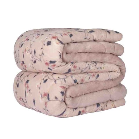 Edredom de Plush Estampado Casal Kyra Bella Enxovais