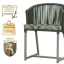 Ver imagem 3 de Mesa com 4 Cadeiras e Noronha Estofado 5 Trama Original Verde