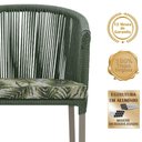 Ver imagem 5 de Mesa com 4 Cadeiras e Noronha Estofado 5 Trama Original Verde