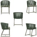 Ver imagem 4 de Mesa com 4 Cadeiras e Noronha Estofado 5 Trama Original Verde