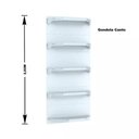 Ver imagem 3 de Gondola Parede 202 Fit Ate 2 Metros 1 Canto Branco 15b Sp Etiqueta Gondola Pared