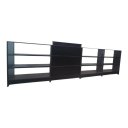 Ver imagem 2 de Balcão Caixa + 3 Expositores Lojas e Comércios Preto - Suprema Móveis