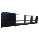 Ver imagem 3 de Balcão Caixa + 3 Expositores Lojas e Comércios Preto - Suprema Móveis