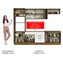 Ver imagem 6 de Armário de Cozinha Completa 290cm Rustic/Branco Agata Madesa 01