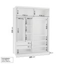 Ver imagem 3 de Guarda-Roupa 2 Portas Araçá CabeCasa MadeiraOriginals Branco