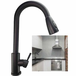 Torneira Gourmet Pull Down Monocomando Cozinha Agua Fria Quente Bancada Pia Cuba Limpeza Ralos e Ton - 1
