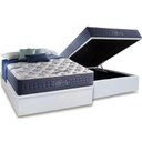 Ver imagem 1 de Cama Box Baú Casal: Colchão Molas MasterPocket Ensacadas Anjos Blue Sea + Base CRC Courano