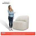 Ver imagem 5 de Poltrona Decorativa Living Kaya Orgânica Linho Bege Claro - Desk Design
