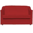 Ver imagem 3 de Kit Namoradeira + 4 Poltronas Decorativas para Sala Mila Suede Cores Pé de Plastico Cromado