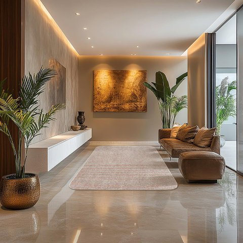 Tapete Mariana Org. Cantos Coral 150x200cm Tapetes São Carlos