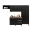 Ver imagem 3 de Armário de Cozinha Modulada Compacta 4 Peças 2,80m Essenza Móvel na Caixa