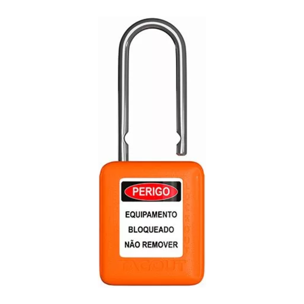 Cadeado de Bloqueio Haste Metálica 6,3mm Ch38 Laranja Tagout - 2