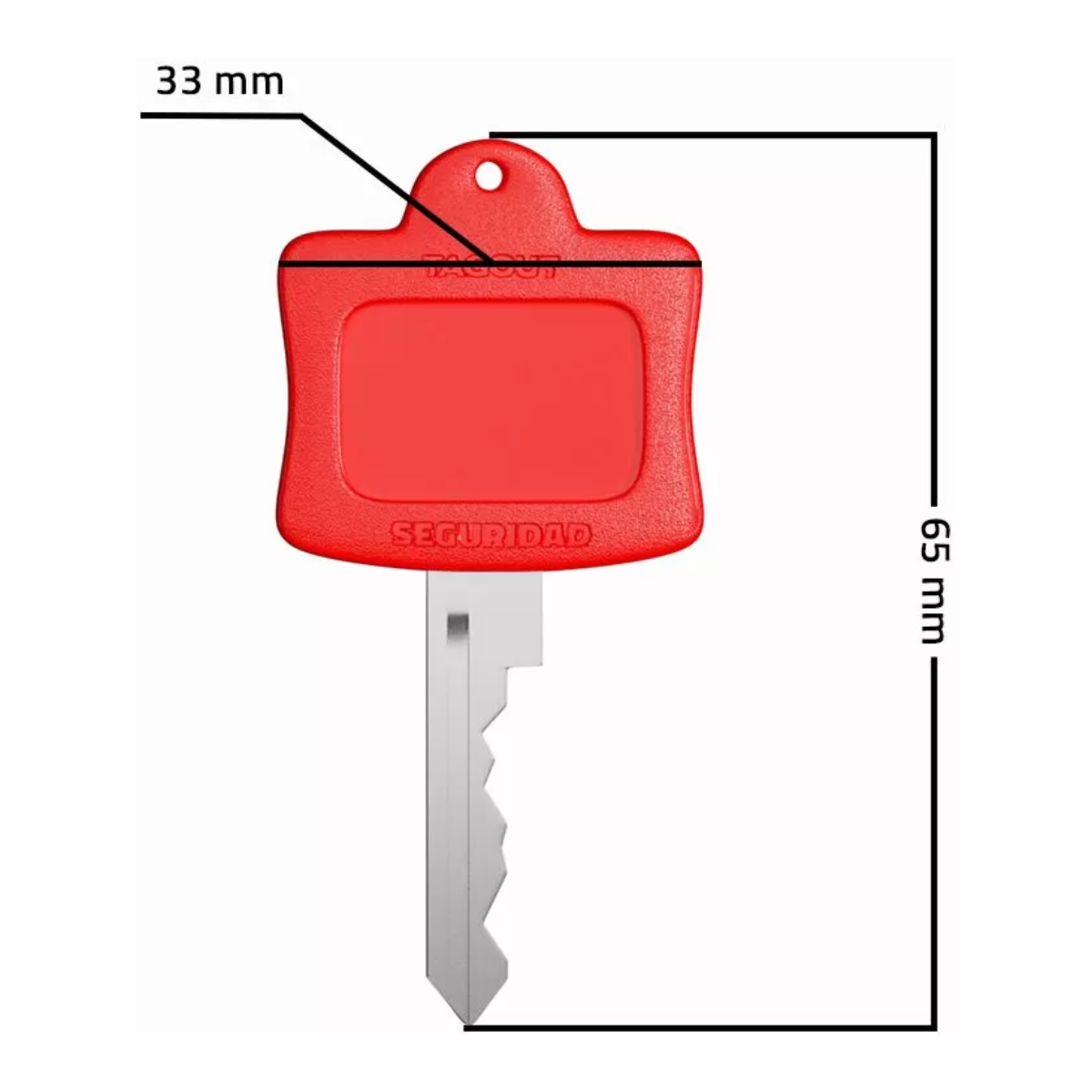 Cadeado de Bloqueio Haste Metálica 6,3mm Ch38 Laranja Tagout - 5