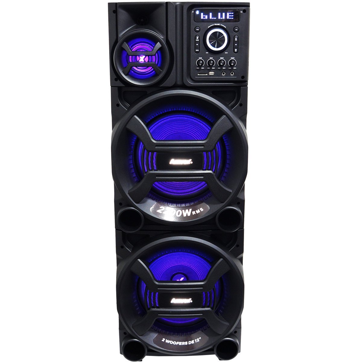 Caixa Som Amplificada Bluetooth 2200w Rms Woofer Mp3 Usb Led Tws Bivolt ...