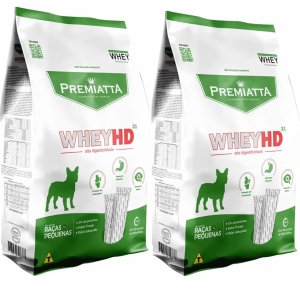 Ração Cachorro Whey Adulto Raças Pequenas 6kg 2un Premiatta