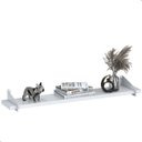 Ver imagem 1 de Prateleira Suspensa Estilo Industrial de Madeira 60cm Fs Bb:branco