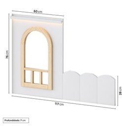 Beliche Montessoriana com Escada Lateral, Led e escorregador New Garden Casatema - 5