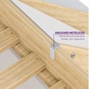 Ver imagem 7 de Beliche Montessoriana com Escada Lateral, LED e Escorregador New Garden Casatema MadeiraOriginals Marrom/Branco