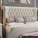 Ver imagem 2 de Cabeceira Cama Box Casal Queen 160cm Dust P02 Veludo Bege - Mpozenato
