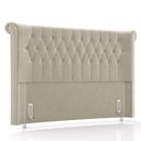 Ver imagem 1 de Cabeceira Cama Box Casal Queen 160cm Dust P02 Veludo Bege - Mpozenato