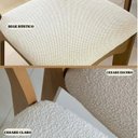 Ver imagem 5 de Kit 4 Cadeiras Estofadas Encosto Telado Estrutura 100% MDF Bolonha Cinza/Freijó/Cesare Escuro