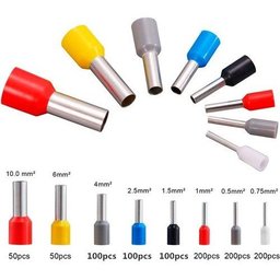1000un Kit Terminal Conector Tubular Ilhós 0,5mm a 10mm - 2