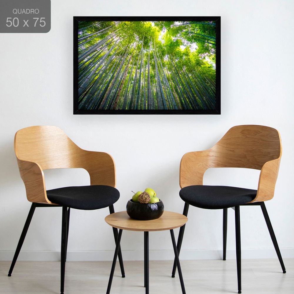 Quadro Decorativo Árvore Bambu: Mod. 0359 Collor-ink Mod.0359 50 X 75cm Preto - 2