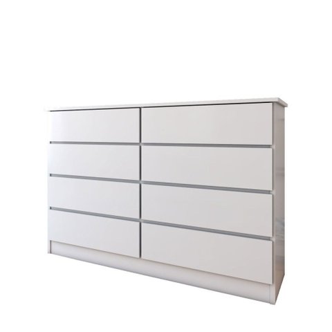 Cômoda House 8 Gavetas Branco - Panorama Móveis