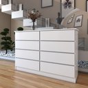 Ver imagem 4 de Cômoda House 8 Gavetas Branco - Panorama Móveis