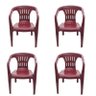 Kit 4un Cadeira Poltrona Atalaia Tramontina Vinho 154 Kg - 1