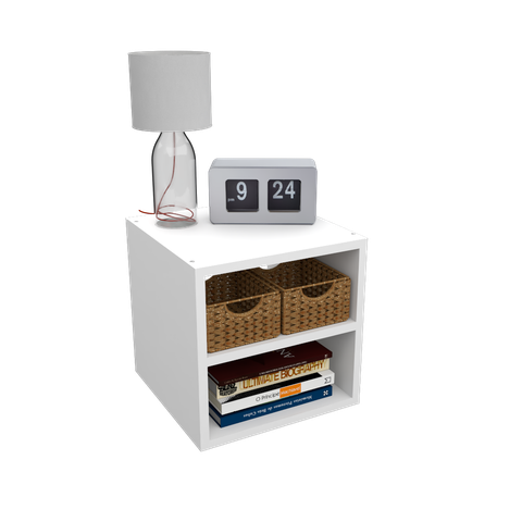 NICHO QUADRADO PRATELEIRA M13.2020.B 100% MDF (ORGANIZA) MUNDI MOVEIS