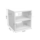 Ver imagem 2 de NICHO QUADRADO PRATELEIRA M13.2020.B 100% MDF (ORGANIZA) MUNDI MOVEIS