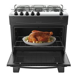 Fogão 5 Bocas Preto com Mesa Inox Atlas Mônaco Top Bivolt - 4