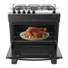 Fogão 5 Bocas Preto com Mesa Inox Atlas Mônaco Top Bivolt - 4
