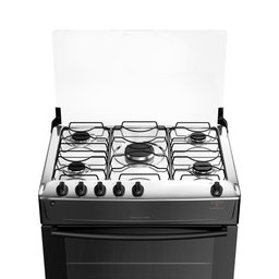 Fogão 5 Bocas Preto com Mesa Inox Atlas Mônaco Top Bivolt - 6