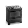 Fogão 5 Bocas Preto com Mesa Inox Atlas Mônaco Top Bivolt - 1