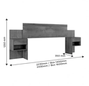 Ver imagem 2 de Cabeceira Extensiva Estofada Master Castanho - Benetil