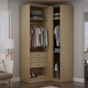 Ver imagem 1 de Conjunto de Closet Modulado de Canto com 3 Gavetas Infinity Genialflex